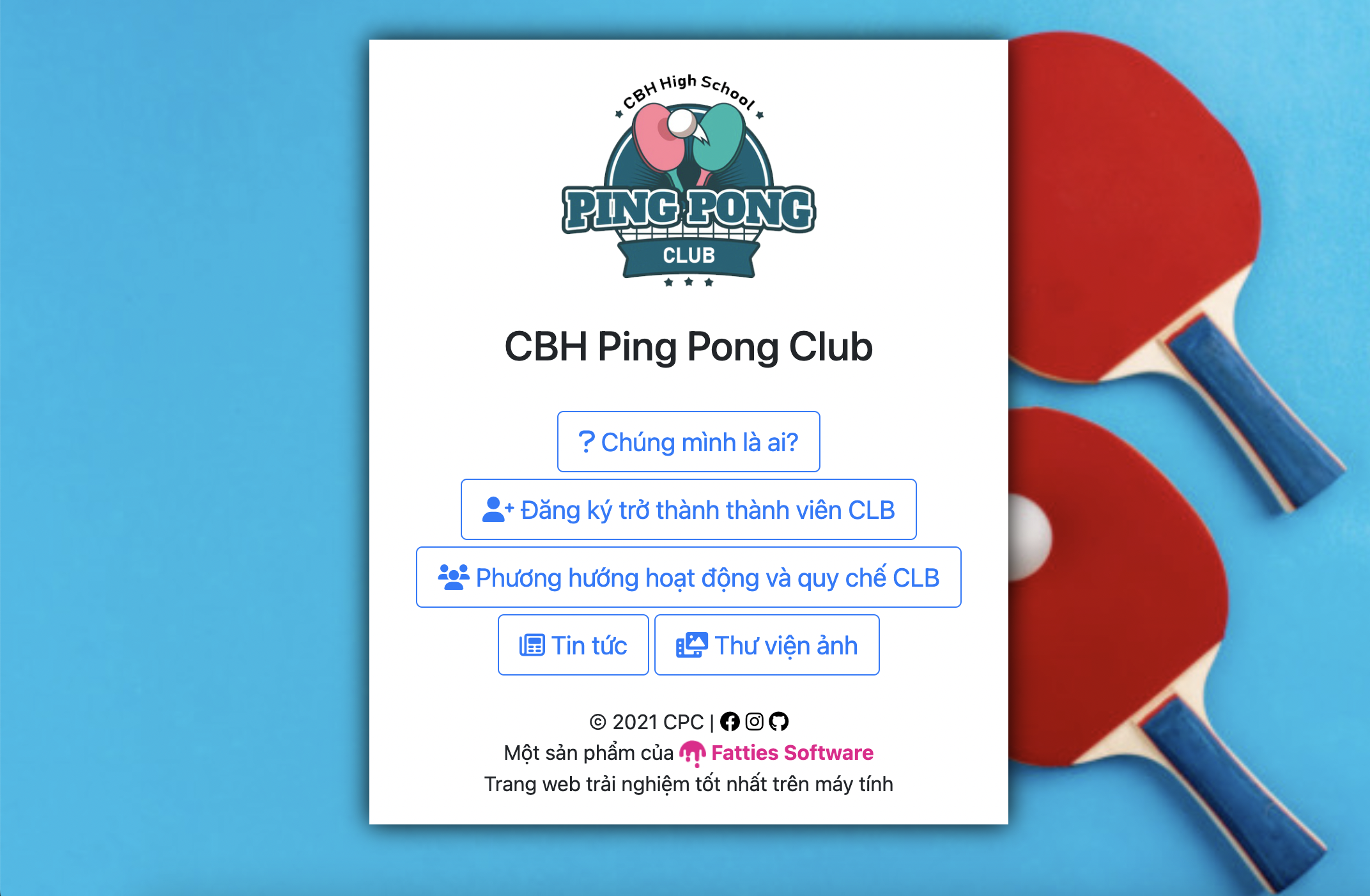 CBH Ping Pong Club